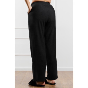 Брюки женские "Рената-2" фактурный трикотаж (р-ры: 50-60) черный