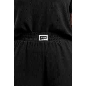 Брюки женские "Рената-2" фактурный трикотаж (р-ры: 50-60) черный