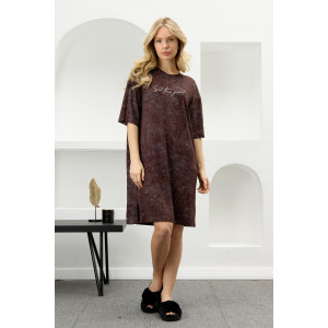 Туника женская "Миэла-1" вискоза (р-ры: 44-58) шоколадный