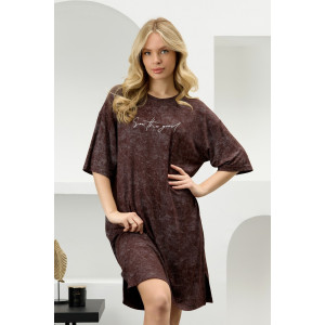 Туника женская "Миэла-1" вискоза (р-ры: 44-58) шоколадный