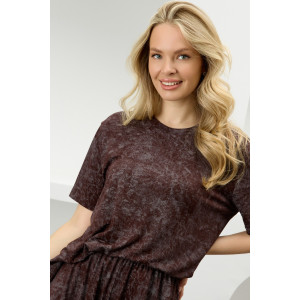 Костюм двойка женский "Миэла-3" вискоза (р-ры: 44-54) шоколадный