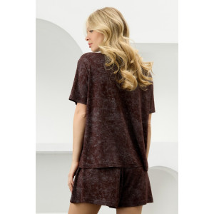 Костюм двойка женский "Миэла-3" вискоза (р-ры: 44-54) шоколадный