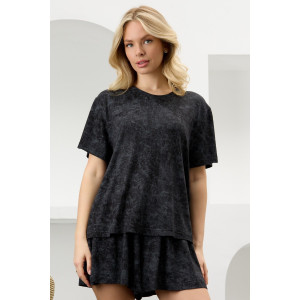 Костюм двойка женский "Миэла-3" вискоза (р-ры: 44-54) черный