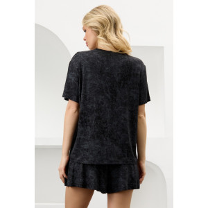 Костюм двойка женский "Миэла-3" вискоза (р-ры: 44-54) черный