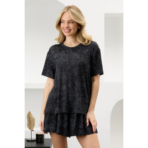 Костюм двойка женский "Миэла-3" вискоза (р-ры: 44-54) черный