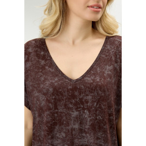 Костюм двойка женский "Миэла-2" вискоза (р-ры: 44-58) шоколадный