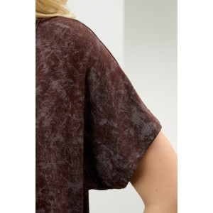 Костюм двойка женский "Миэла-2" вискоза (р-ры: 44-58) шоколадный