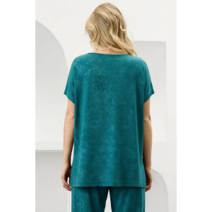 Костюм двойка женский "Миэла-2" вискоза (р-ры: 44-58) изумрудный