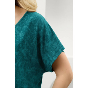 Костюм двойка женский "Миэла-2" вискоза (р-ры: 44-58) изумрудный