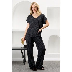 Костюм двойка женский "Миэла-2" вискоза (р-ры: 44-58) черный