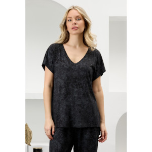 Костюм двойка женский "Миэла-2" вискоза (р-ры: 44-58) черный