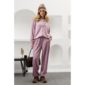 Костюм двойка женский "Альба" велюр стрейч (р-ры: 44-54) капучино