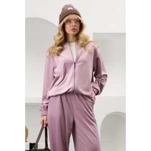 Костюм двойка женский "Альба" велюр стрейч (р-ры: 44-54) капучино