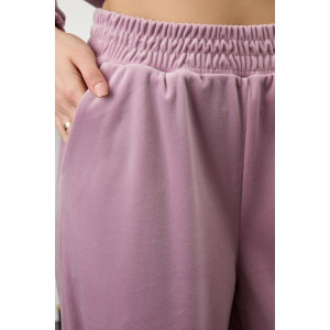 Костюм двойка женский "Альба" велюр стрейч (р-ры: 44-54) капучино