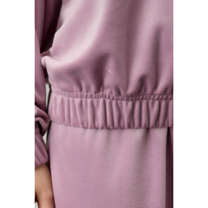 Костюм двойка женский "Альба" велюр стрейч (р-ры: 44-54) капучино