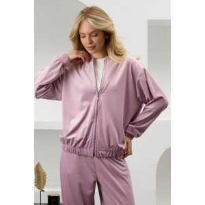 Костюм двойка женский "Альба" велюр стрейч (р-ры: 44-54) капучино