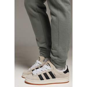 Костюм двойка женский "Либерти-2" футер 3-х нитка с начесом (р-ры: 42-52) серо-зеленый