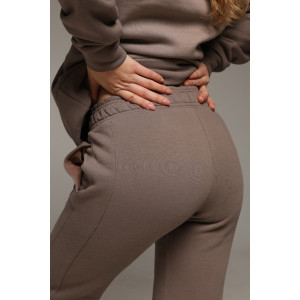 Костюм двойка женский "Либерти-2" футер 3-х нитка с начесом (р-ры: 42-52) капучино