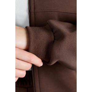 Бомбер женский "Авенсис-1" лининг (р-ры: 48-58) коричневый