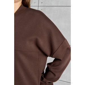 Бомбер женский "Авенсис-1" лининг (р-ры: 48-58) коричневый