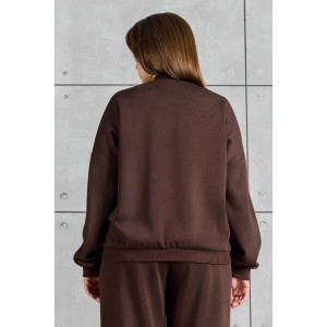 Бомбер женский "Авенсис-1" лининг (р-ры: 48-58) коричневый