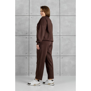 Бомбер женский "Авенсис-1" лининг (р-ры: 48-58) коричневый