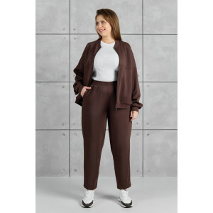 Бомбер женский "Авенсис-1" лининг (р-ры: 48-58) коричневый