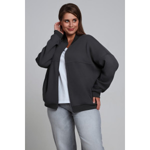 Бомбер женский "Авенсис-1" лининг (р-ры: 48-58) графитовый