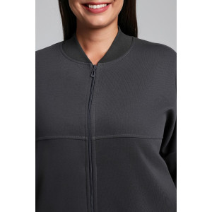 Бомбер женский "Авенсис-1" лининг (р-ры: 48-58) графитовый