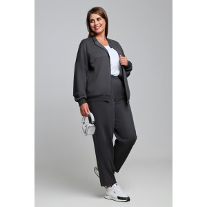 Бомбер женский "Авенсис-1" лининг (р-ры: 48-58) графитовый