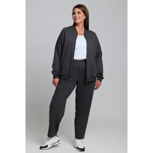 Бомбер женский "Авенсис-1" лининг (р-ры: 48-58) графитовый