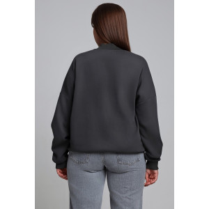 Бомбер женский "Авенсис-1" лининг (р-ры: 48-58) графитовый