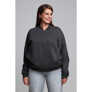 Бомбер женский "Авенсис-1" лининг (р-ры: 48-58) графитовый