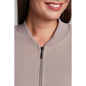 Бомбер женский "Авенсис-1" лининг (р-ры: 48-58) бежевый