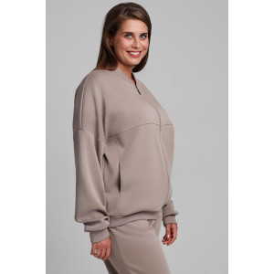 Бомбер женский "Авенсис-1" лининг (р-ры: 48-58) бежевый