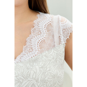 Сорочка женская "Астера" кулирка (р-ры: 48-58) какао Сорочка женская "Астера" кулирка (р-ры: 48-58) какао