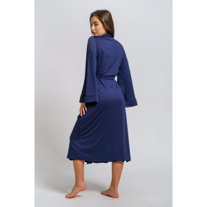 Пеньюар женский "Вероника" масло (р-ры: 46-60) синий