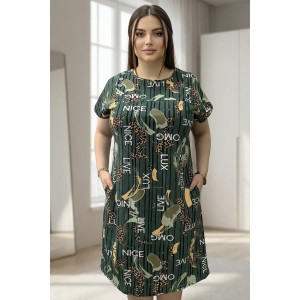 Туника женская "Грета" кулирка (р-ры: 50-60) хвоя