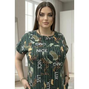 Туника женская "Грета" кулирка (р-ры: 50-60) хвоя