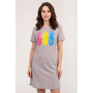 Туника женская К-369 "Джус" кулирка (р-ры: 44-54) мелкий горох