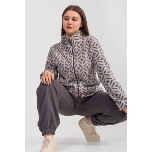 Костюм двойка женский "Эрика" ФК-47 флис (р-ры: 48-58) серый