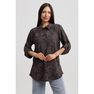 Туника женская 567 кулирка (р-ры: 48-66) шоколадный-варенка