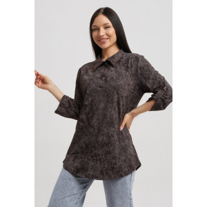 Туника женская 567 кулирка (р-ры: 48-66) шоколадный-варенка