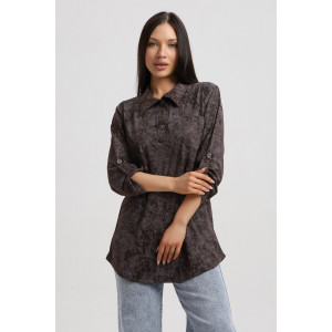 Туника женская 567 кулирка (р-ры: 48-66) шоколадный-варенка