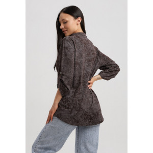 Туника женская 567 кулирка (р-ры: 48-66) шоколадный-варенка