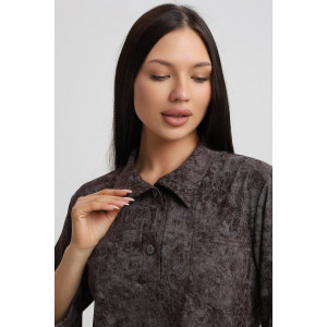 Туника женская 567 кулирка (р-ры: 48-66) шоколадный-варенка