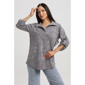 Туника женская 567 кулирка (р-ры: 48-66) серый-варенка