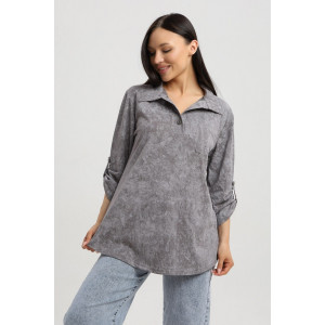 Туника женская 567 кулирка (р-ры: 48-66) серый-варенка