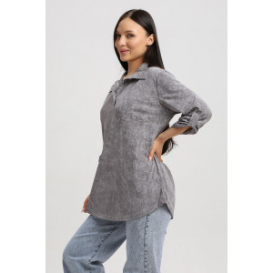 Туника женская 567 кулирка (р-ры: 48-66) серый-варенка