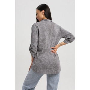 Туника женская 567 кулирка (р-ры: 48-66) серый-варенка